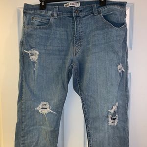 True craft distressed jeans
